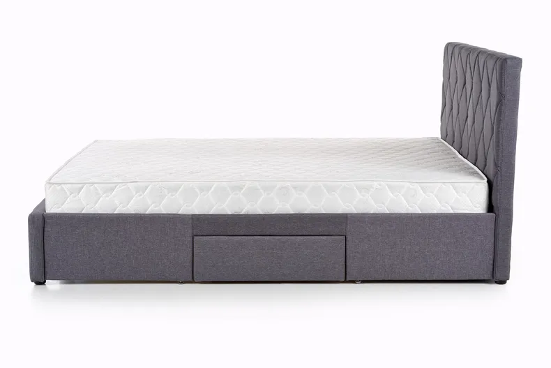 Двуспальная кровать HALMAR С ящиками Betina 160x200 см серый фото №4