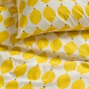 IKEA NORSKNOPPA НОРСКНОППА, пододеяльник и 2 наволочки, белый/желтый/узор, 200x200/50x60 см 805.747.25 фото thumb №2