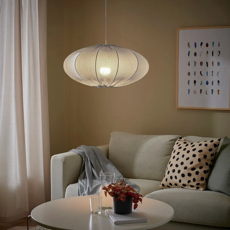 IKEA REGNSKUR РЕГНСКУР, абажур для подвесн светильника, бирюзовый овал, 52 см 205.669.12 фото №4