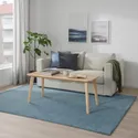 IKEA LANGSTED ЛАНГСТЕД, килим, короткий ворс, світло-синій, 170x240 см 604.951.78 фото thumb №3