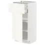 IKEA METOD МЕТОД / MAXIMERA МАКСИМЕРА, напольный шкаф с ящиком / дверцей, белый / Вальстена белый, 40x37 см 195.072.16 фото