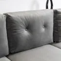 Кутовий диван універсальний оксамитовий MEBEL ELITE MATEO Velvet, 248 см, сірий фото thumb №3