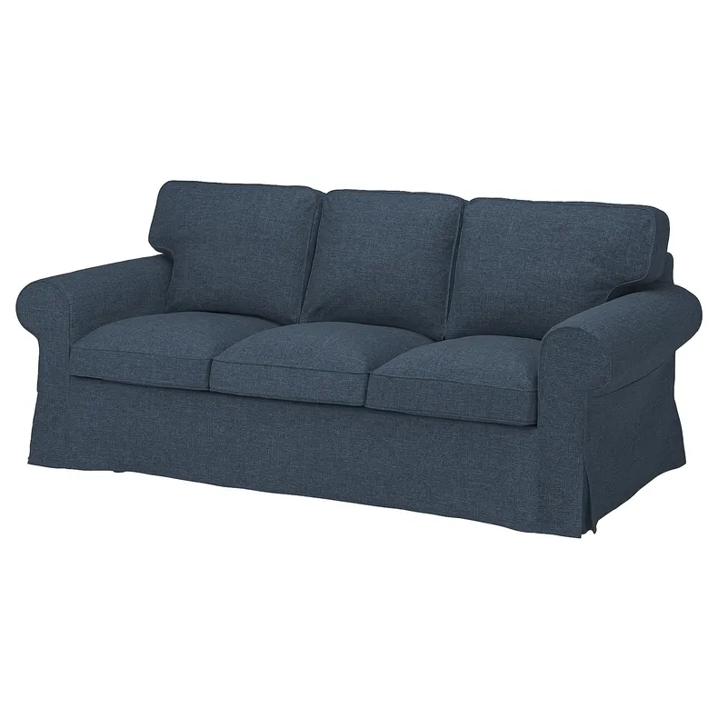 IKEA EKTORP ЕКТОРП, 3-місний диван, КІЛАНДА темно-синій 295.090.07 фото №1