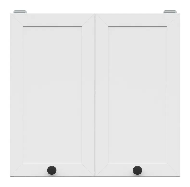 BRW Двухдверный верхний кухонный шкаф Junona Line 60 см белый, белый G2D/60/57-BI/BI фото №1