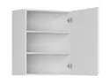 BRW Кухонный верхний шкаф Sole 60 см со сливом правый белый глянец, альпийский белый/глянцевый белый FH_GC_60/72_P-BAL/BIP фото thumb №3