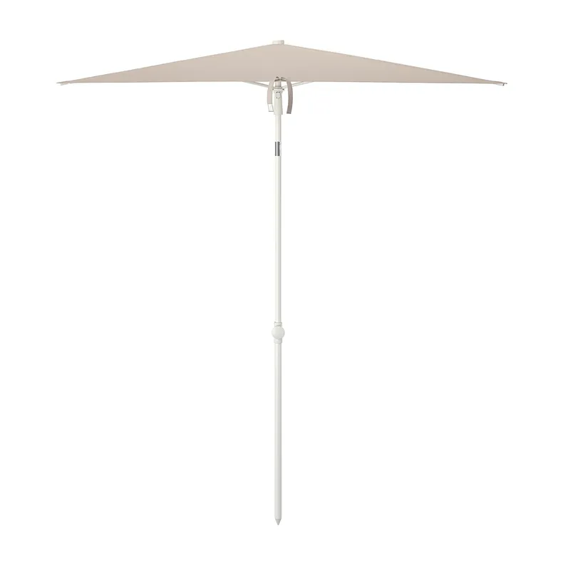 IKEA TVETÖ ТВЕТЁ, зонт от солнца, небрежный / серый бежевый белый, 180x145 см 804.688.57 фото №1