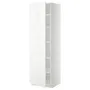 IKEA METOD МЕТОД, высокий шкаф с полками, белый / Рингхульт белый, 60x60x200 см 094.576.98 фото