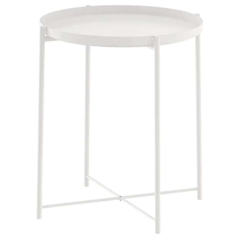 IKEA GLADOM ГЛАДОМ, стіл сервірувальний, білий, 45x53 см 703.378.19 фото №1