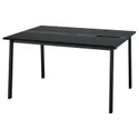 IKEA MITTZON МИТТЗОН, конференц-стол, Шпон ясеня, окрашенный в черный / черный цвет, 140x108x75 см 195.333.95 фото thumb №1