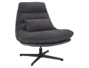 Кресло мягкое поворотное SIGNAL FELICIA RAVEN, ткань: темно-серый фото thumb №1