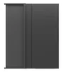 BRW Sole L6 80 см угловой левый кухонный шкаф черный матовый строит 80x95 см угловой, черный/черный матовый FM_GNW_80/95/35_L/B-CA/CAM фото