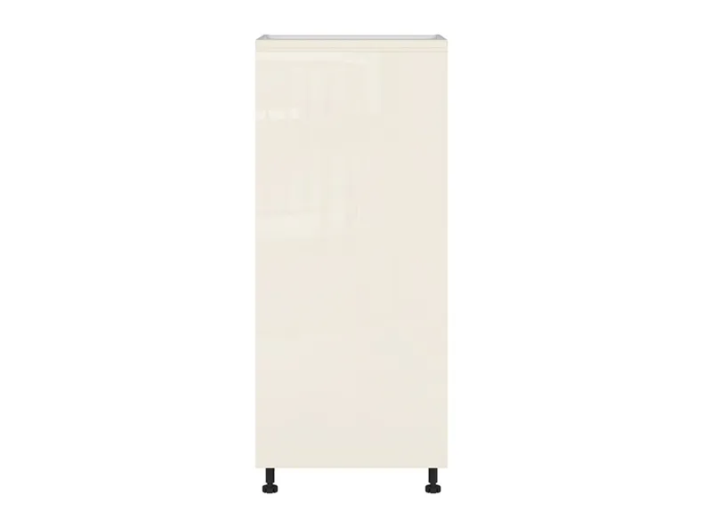 Шафа кухонна для вбудованого холодильника BRW Sole 60 см правий глянець магнолія, альпійський білий/магнолія глянець FH_DL_60/143_P-BAL/XRAL0909005 фото №1