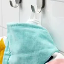 IKEA BUSENKEL БУСЕНКЕЛЬ, пончо з капюшоном для ванної, орнамент арлекін/різнобарвний, 70x55 см 305.204.24 фото thumb №3