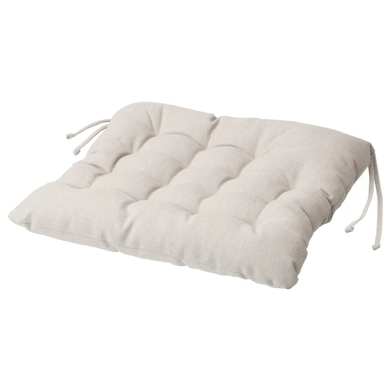 IKEA VIPPÄRT ВІППЕРТ, подушка на стілець, бежевий, 38x38x6.5 см 004.101.01 фото №1