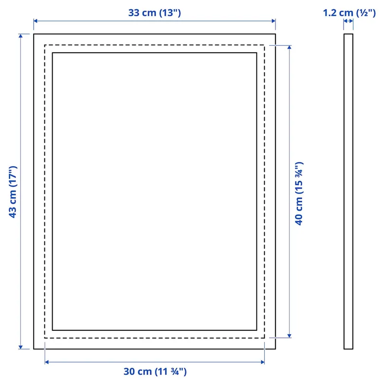 IKEA FISKBO ФІСКБУ, рамка, чорний, 30x40 см 502.956.60 фото №4