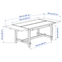 IKEA NORDVIKEN НОРДВИКЕН / NORDVIKEN НОРДВИКЕН, стол и 4 стула, морилка для патины / морилка для патины, 152 / 223x95 см 393.866.47 фото thumb №3