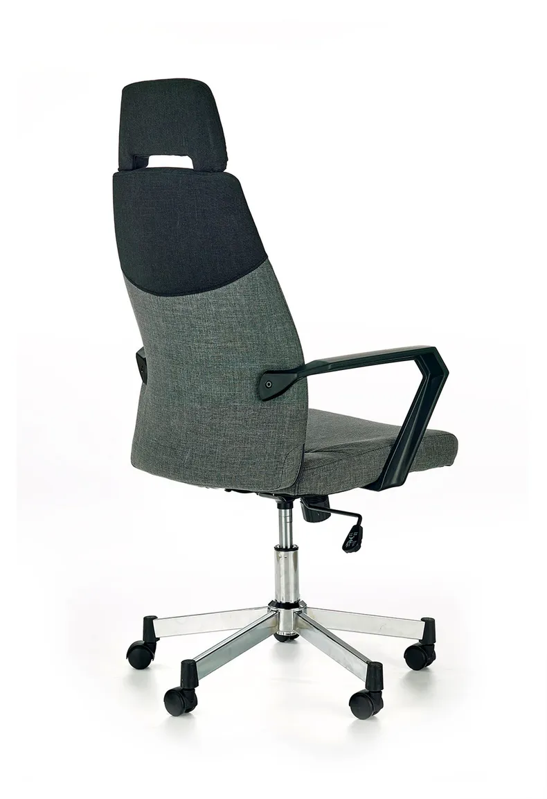 Крісло комп'ютерне офісне обертове HALMAR OLAF сірий-чорний фото №2