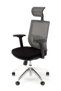 Крісло комп'ютерне HALMAR ADMIRAL сірий/ чорний фото thumb №3