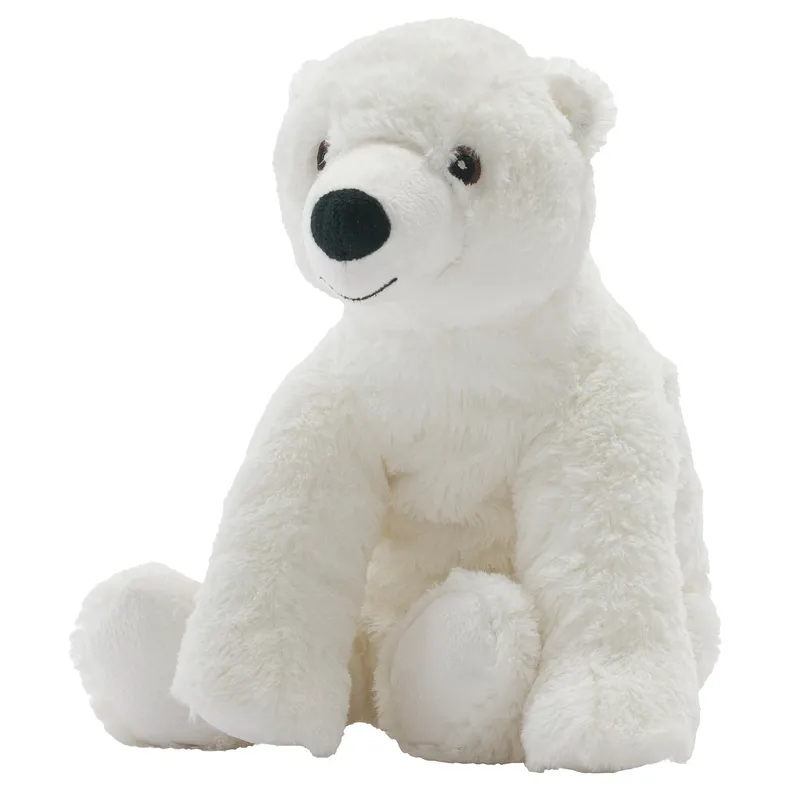 IKEA SNUTTIG СНУТТІГ, іграшка м’яка, білий білий ведмідь, 29 см 005.785.34 фото №1