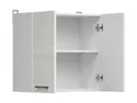 BRW Двухдверный верхний кухонный шкаф Junona Line 60 см мел-глянец, белый/мелкозернистый белый глянец G2D/60/57-BI/KRP фото thumb №3