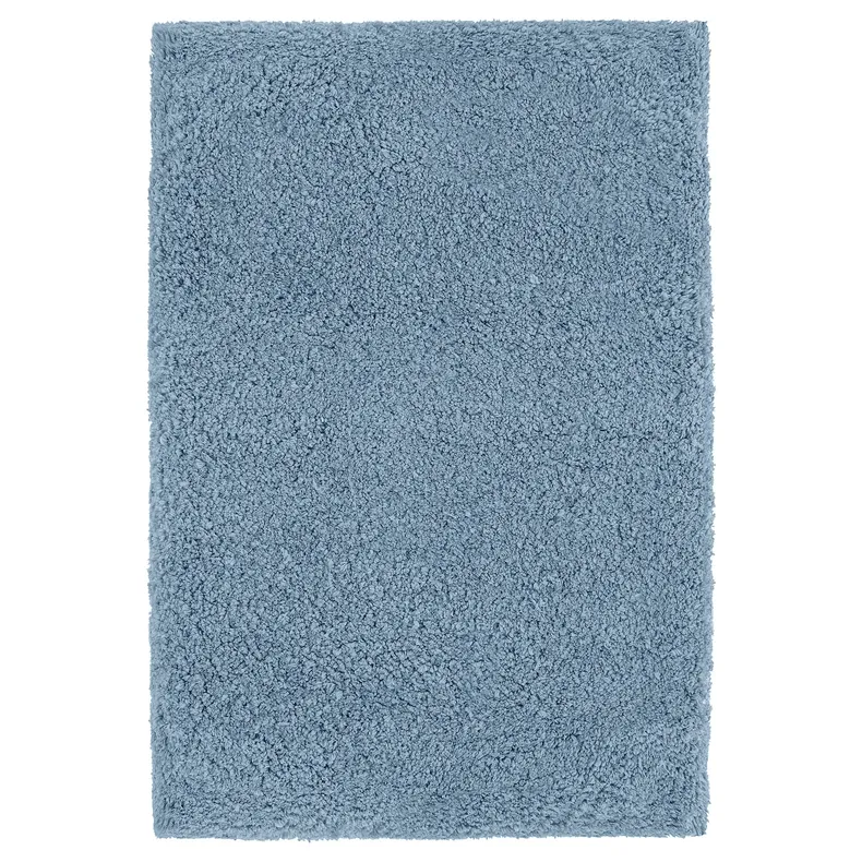 IKEA ALMTJÄRN АЛЬМТЬЄРН, килимок для ванної кімнати, синій, 60x90 см 205.451.99 фото №1