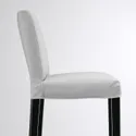 IKEA BERGMUND БЕРГМУНД, барний стілець зі спинкою, чорний / або світло-сірий, 62 см 893.881.73 фото thumb №6