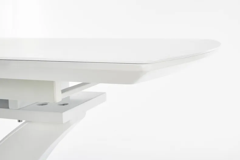 Обідній стіл розкладний HALMAR PALERMO 140-180x80 см, білий матовий фото №5
