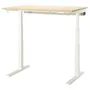 IKEA MITTZON МІТТЗОН, стіл регульований, електричний okl береза / білий, 120x80 см 195.139.53 фото