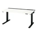 IKEA MITTZON МИТТЗОН, стол / трансф, электрический белый / черный, 140x80 см 695.285.51 фото thumb №2