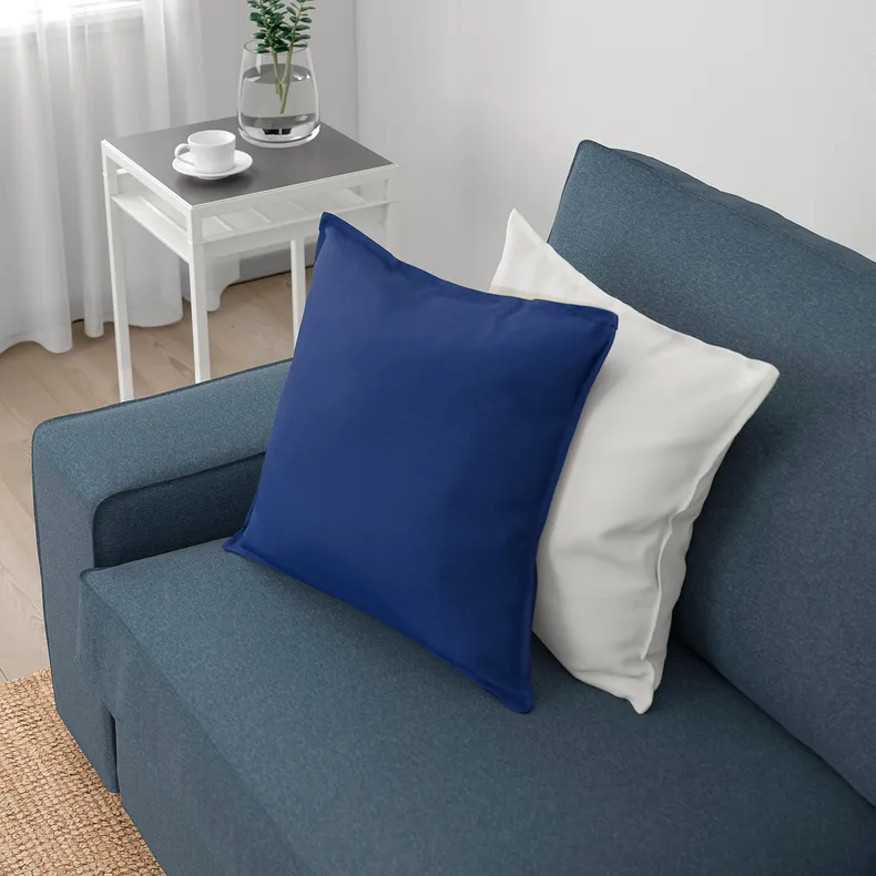 IKEA KIVIK КИВИК, 4-местный угловой диван, Окрашенный в синий цвет 194.847.38 фото №2