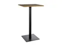 Барний стіл SIGNAL BT006 60х60 см, матовий чорний, дуб артізан фото thumb №1