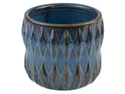 BRW Кришка для керамічного вазона Ondas темно-синя 093095 фото thumb №1