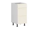 BRW Кухонный цокольный шкаф Sole 40 см с ящиками магнолия глянцевая, альпийский белый/магнолия глянец FH_D3S_40/82_2SMB/SMB-BAL/XRAL0909005 фото thumb №2