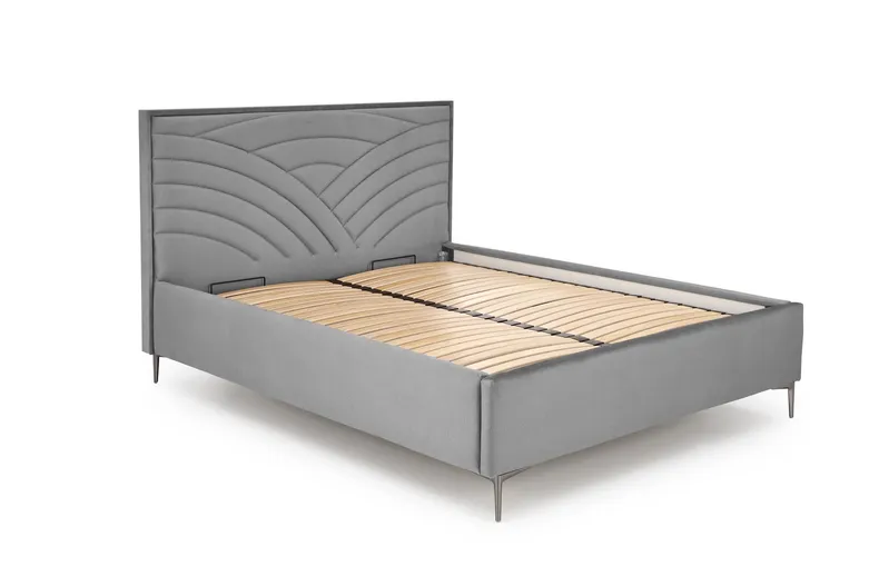 Узголів'я ліжка HALMAR MODULO W3 160 см сірого кольору. Моноліт 85 фото №2