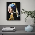 IKEA PJÄTTERYD ПЙЕТТЕРЮД, картина, дівчинка з перлиною, 2, 30x40 см 205.789.10 фото thumb №2