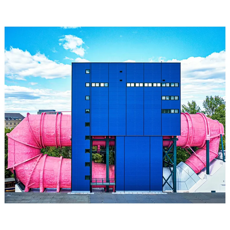 IKEA BILD БИЛЬД, постер, Розовые трубы, Берлин, 50x40 см 705.117.95 фото №1