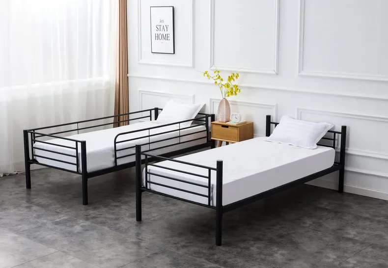 Двухъярусная кровать раскладывается на 2 односпальных кровати HALMAR BUNKY 90x200 см черный фото №4