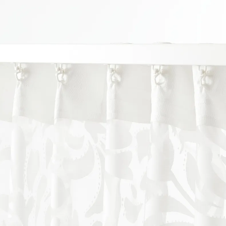 IKEA SKÄREFLY СКЭРЕФЛИ, гардины, 2 шт., белый, 145x300 см 305.441.75 фото №5