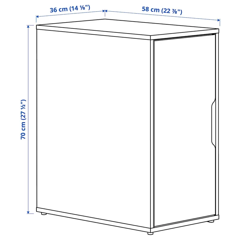 IKEA ALEX АЛЕКС, шафа, біла пляма / імітація. дуб, 36x70 см 505.637.90 фото №6