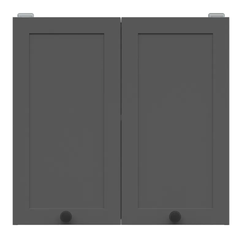 BRW Кухонна шафа дводверна Junona Line 60 см графіт, білий/графіт G2D/60/57-BI/GF фото №1