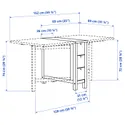 IKEA NORDEN НОРДЕН / KYRRE КЮРРЕ, стіл+4 табурети, береза / береза, 26 / 89 / 152 см 795.688.91 фото thumb №7