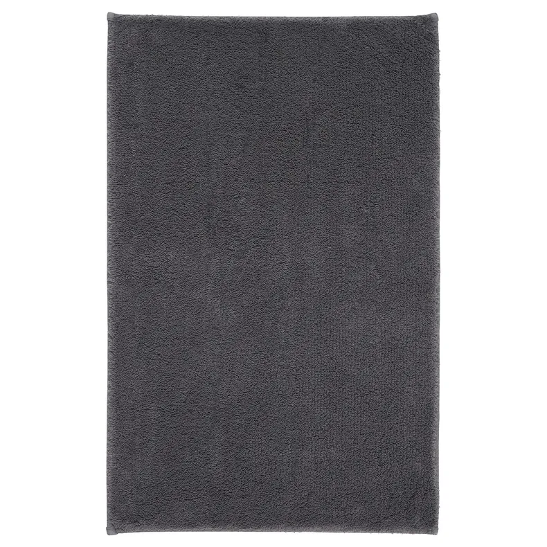 IKEA SÖDERSJÖN СЕДЕРШЕН, килимок для ванної кімнати, темно-сірий, 50x80 см 005.079.85 фото №1