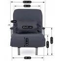 Крісло розкладне MEBEL ELITE DARK, тканина: сірий фото thumb №6