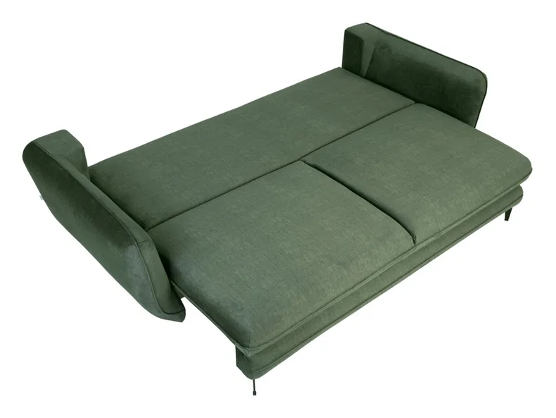 BRW Тримісний диван-ліжко Sarius з велюровим ящиком зелений SO3-SARIUS-LX-3DL-GA_BBF2D2 фото №5