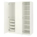 IKEA PAX ПАКС / FORSAND ФОРСАНД, гардероб, білий / білий, 150x60x201 см 492.464.68 фото thumb №1