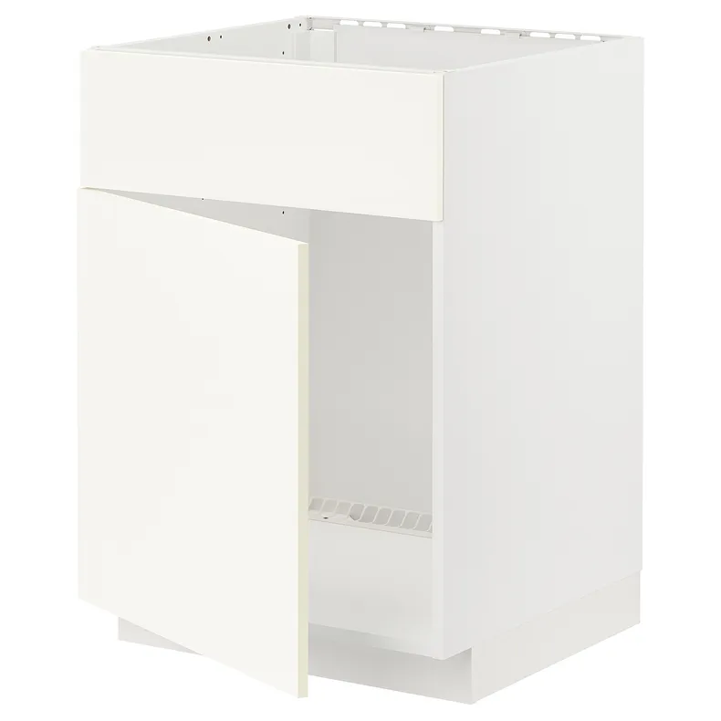 IKEA METOD МЕТОД, шкаф под мойку / дверь / фасад, белый / Вальстена белый, 60x60 см 295.071.45 фото №1