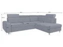 BRW Matras, угол, Letto 92 Grey NA-MATRAS-2F.RECBK-G3_B852B3 фото thumb №3