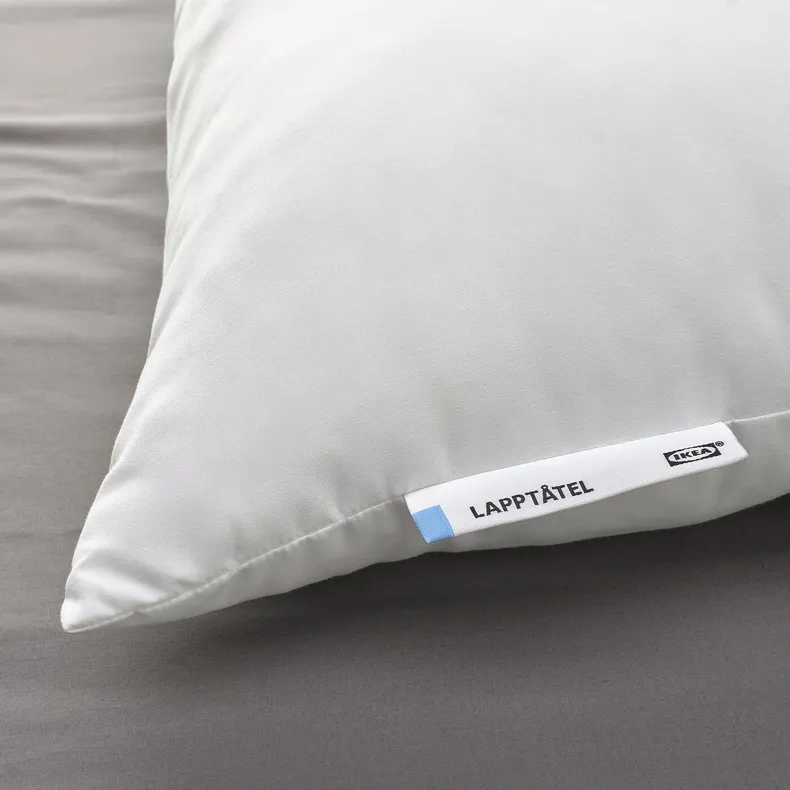 IKEA LAPPTÅTEL ЛАППТОТЕЛЬ, подушка низька, для сну на животі, 50x60 см 104.603.84 фото №2