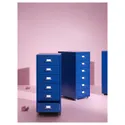 IKEA HELMER ХЕЛЬМЕР, тумба с ящиками на колесах, голубой, 28x69 см 305.627.15 фото thumb №4