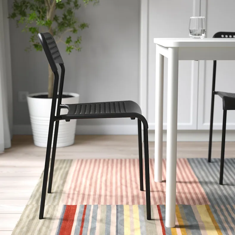 IKEA ADDE АДДЕ, стілець, чорний 902.142.85 фото №4